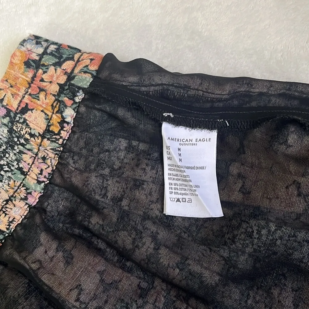 American Eagle Women’s Flare Floral Mini Skirt Size Medium - Image 6