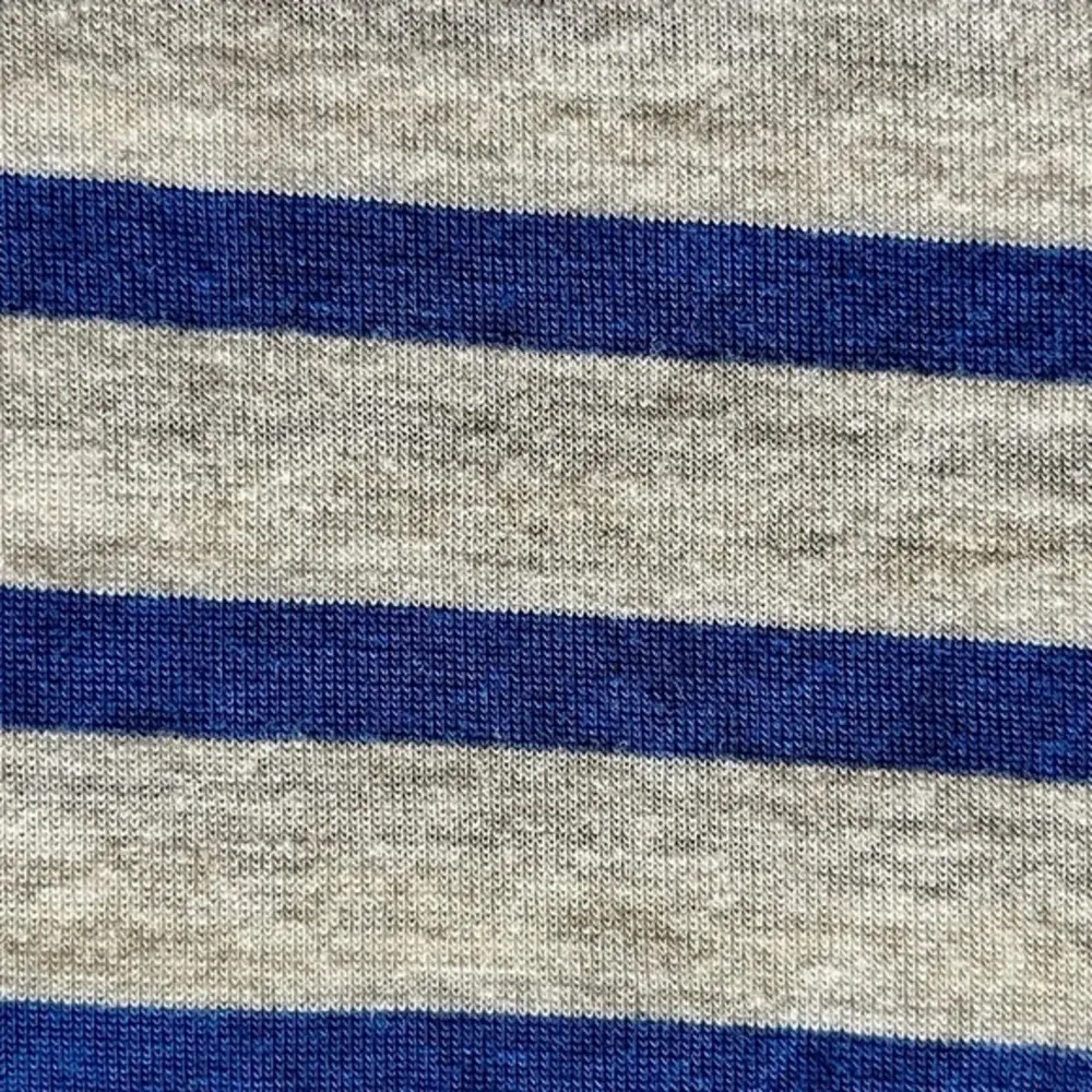 Madewell Women’s Blue Gray Stripe T-Shirt S Pocket Tee Nautical Coastal Preppy - Image 9