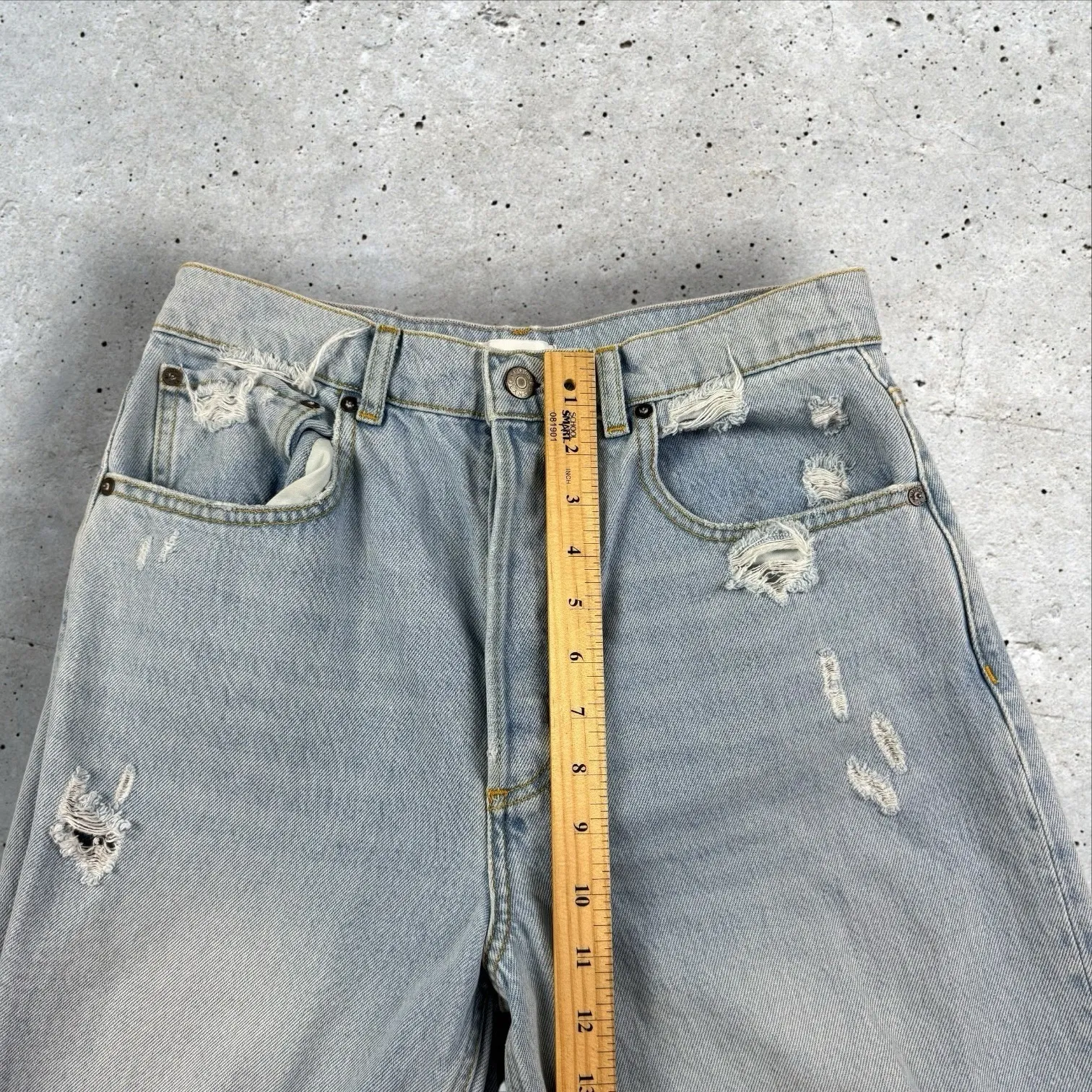 Boyish Ziggy Distressed Authentic Rigid Relaxed Straight Jean In I Am Love Sz 26 - Image 12