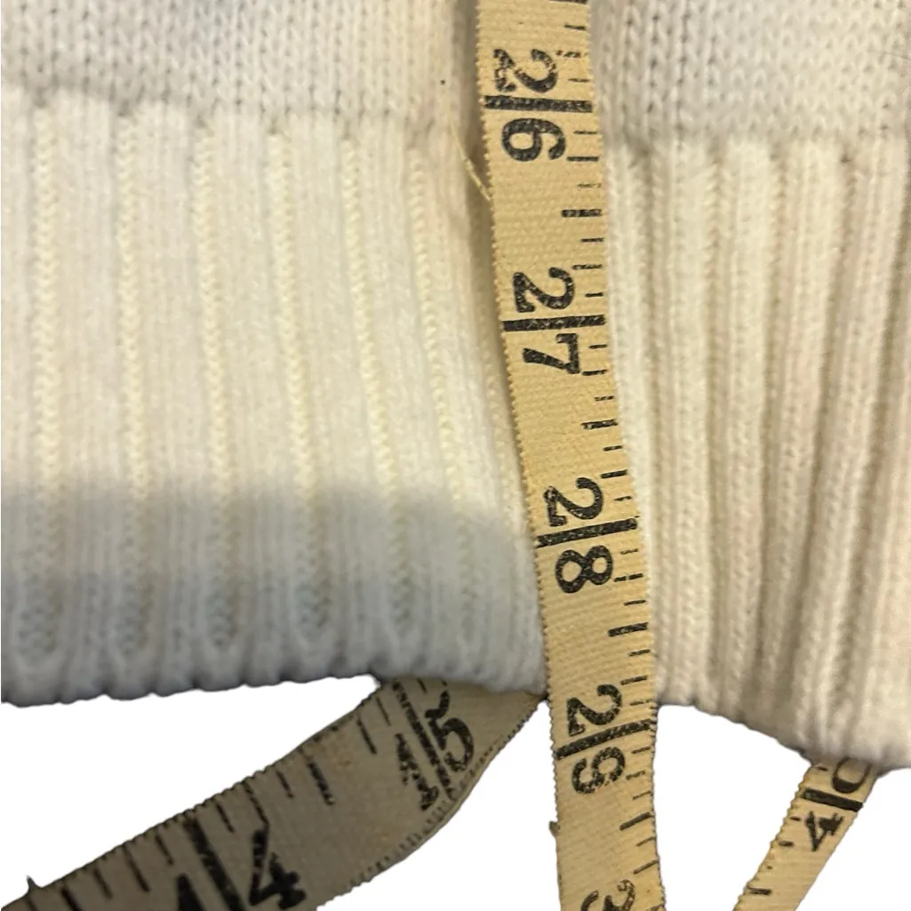 Norton mcnaughton vintage white floral embroidered sweater size large nwt - Image 4