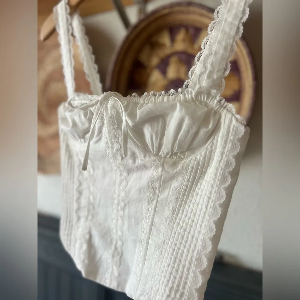 L*SPACE x JVS l Jamie Corset Top in Cream - Size small - Image 4