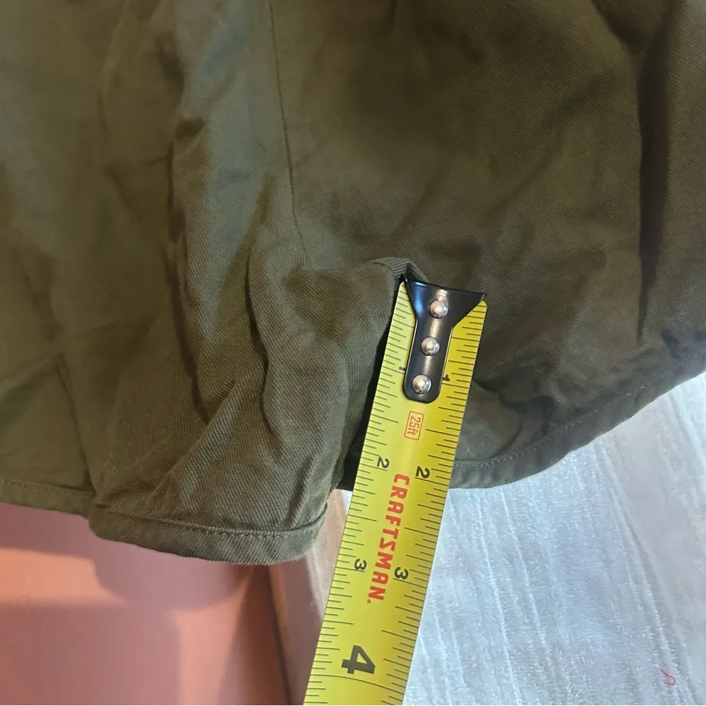 Madewell Pull-On Shorts Desert‎ Olive Green Cotton Blend NEW Size S - Image 8