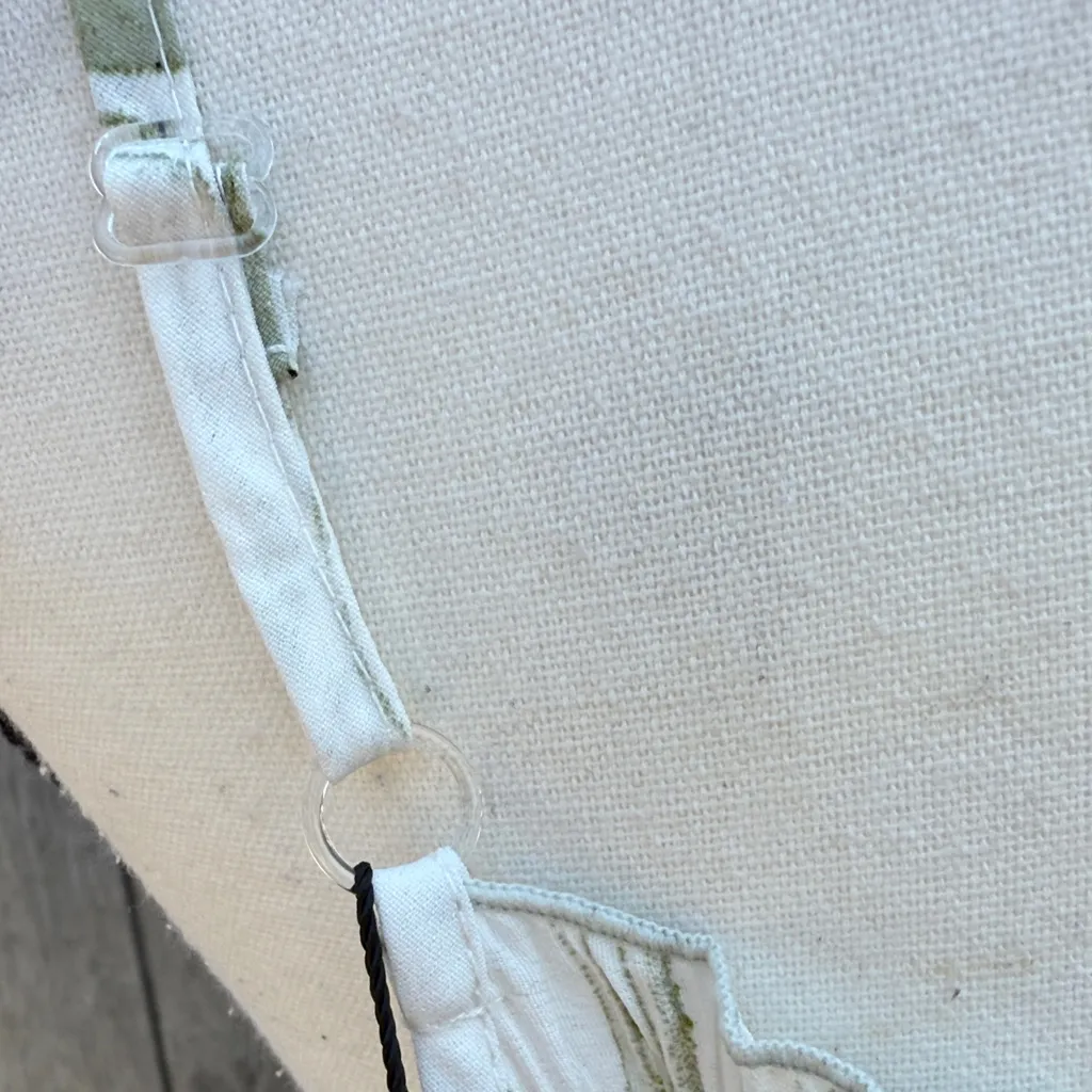 NWT S Deer Shabby Chic Strapless Cream & Green Print Elegant Maxi Dress Size Lrg Size L - Image 7