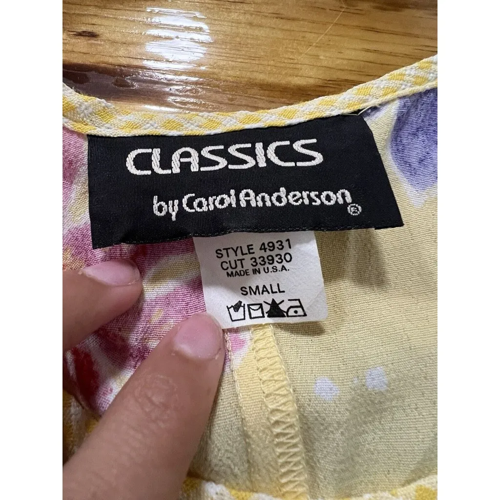 Carol Anderson Women's Rayon Dress Size Small Fruit Design‎ Summer Beach Travel - Image 6