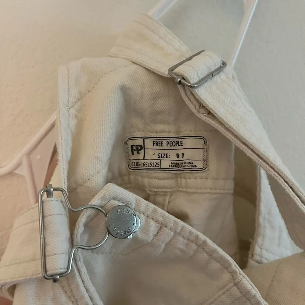 Free People Torn Up Jumper Frayed Hem Denim Overalls Mini Skirt dress - Image 3