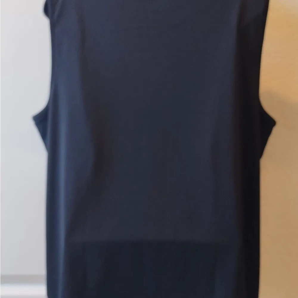 Liz Claiborne Career Women Blouse Size XL Black Stretch Sleeveless Top - Image 3