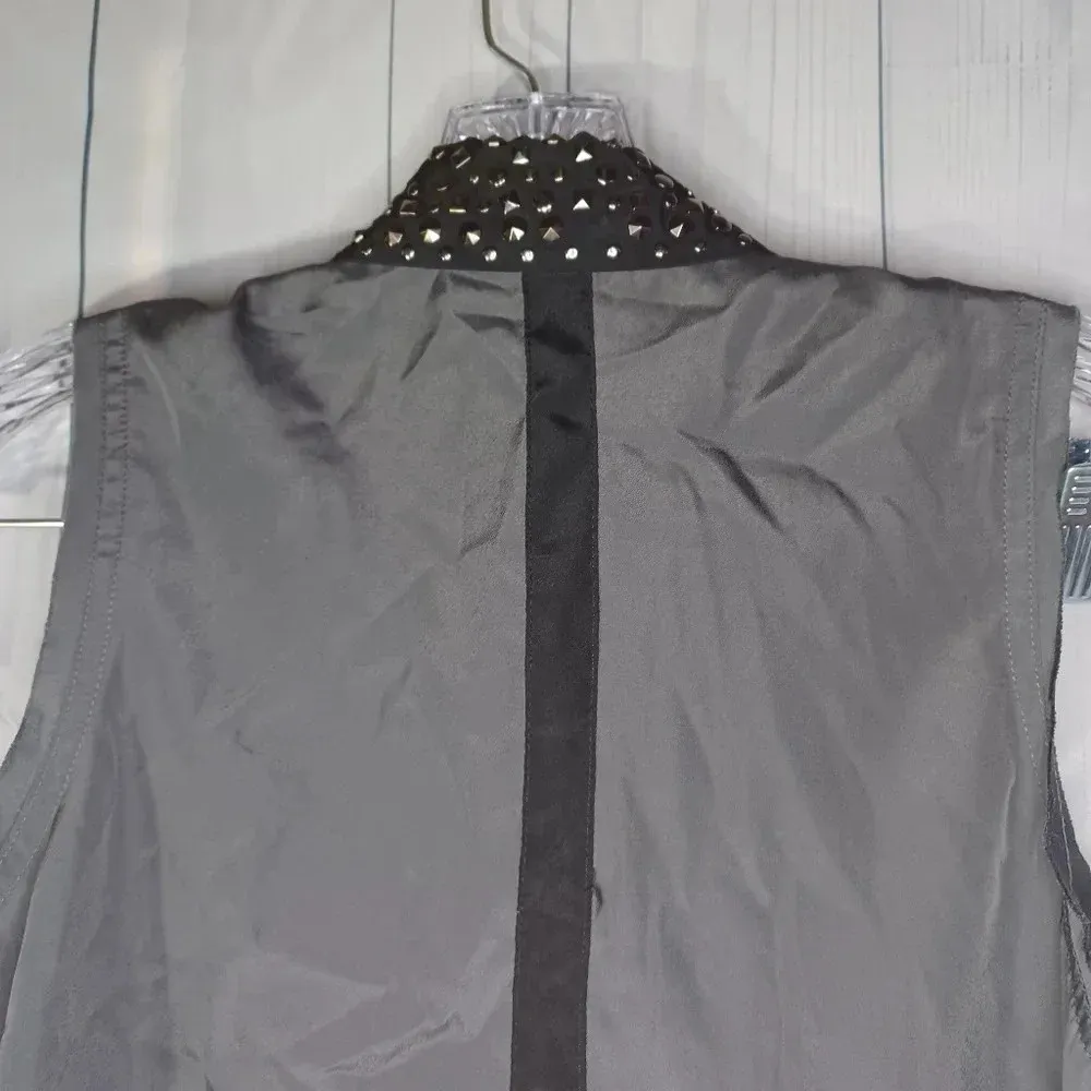 Rock & Republic sleeveless shirt with studded collar - Image 8