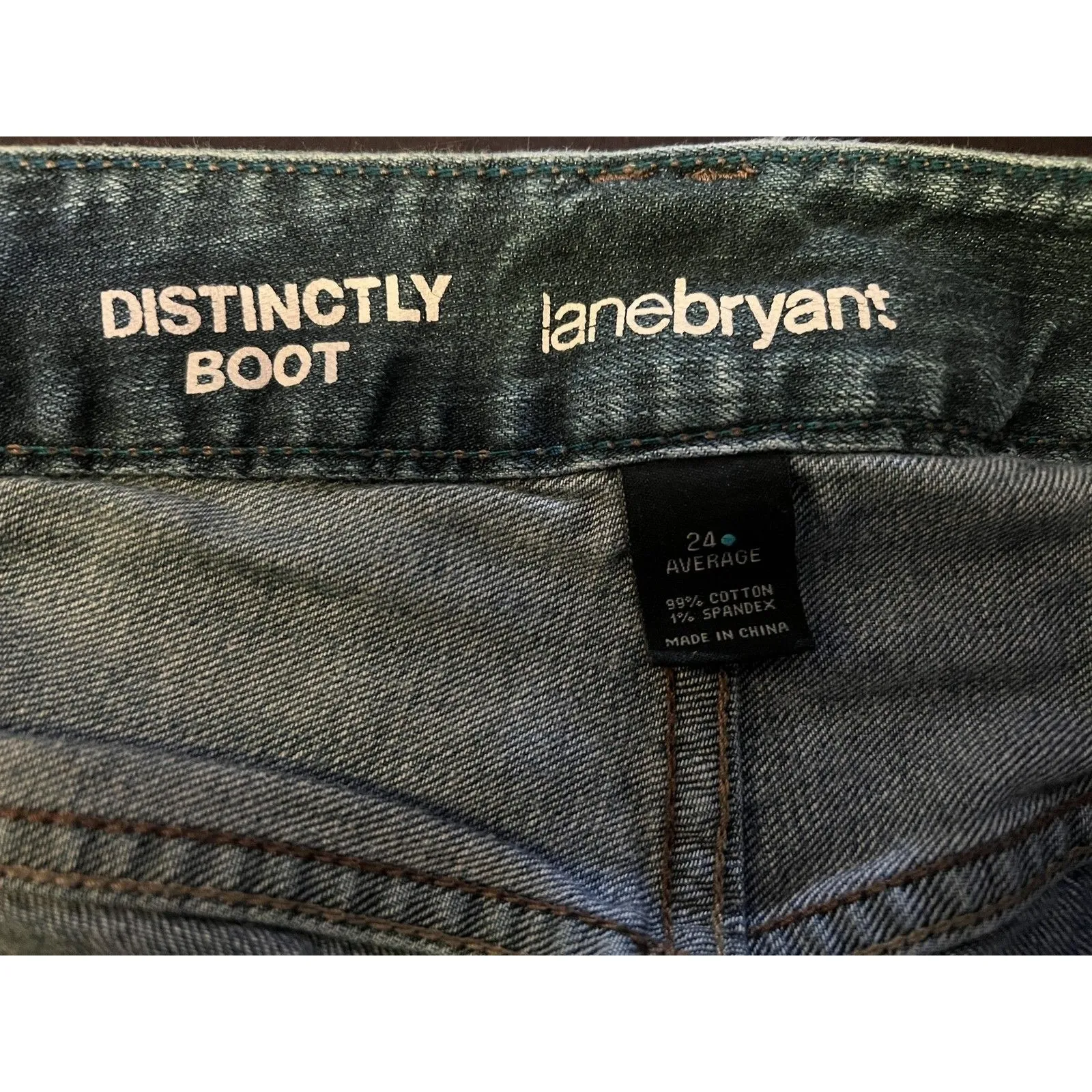 Lane Bryant Jeans Womens 24 Plus Average Blue Distinctly Boot Bootcut Stretch - Image 9