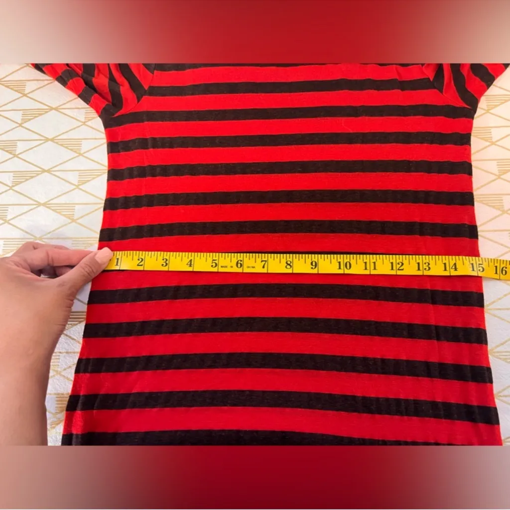 Current/Elliot NWOT The Breton Striped Long Sleeve T-Shirt MIDI Dress Size S - Image 10