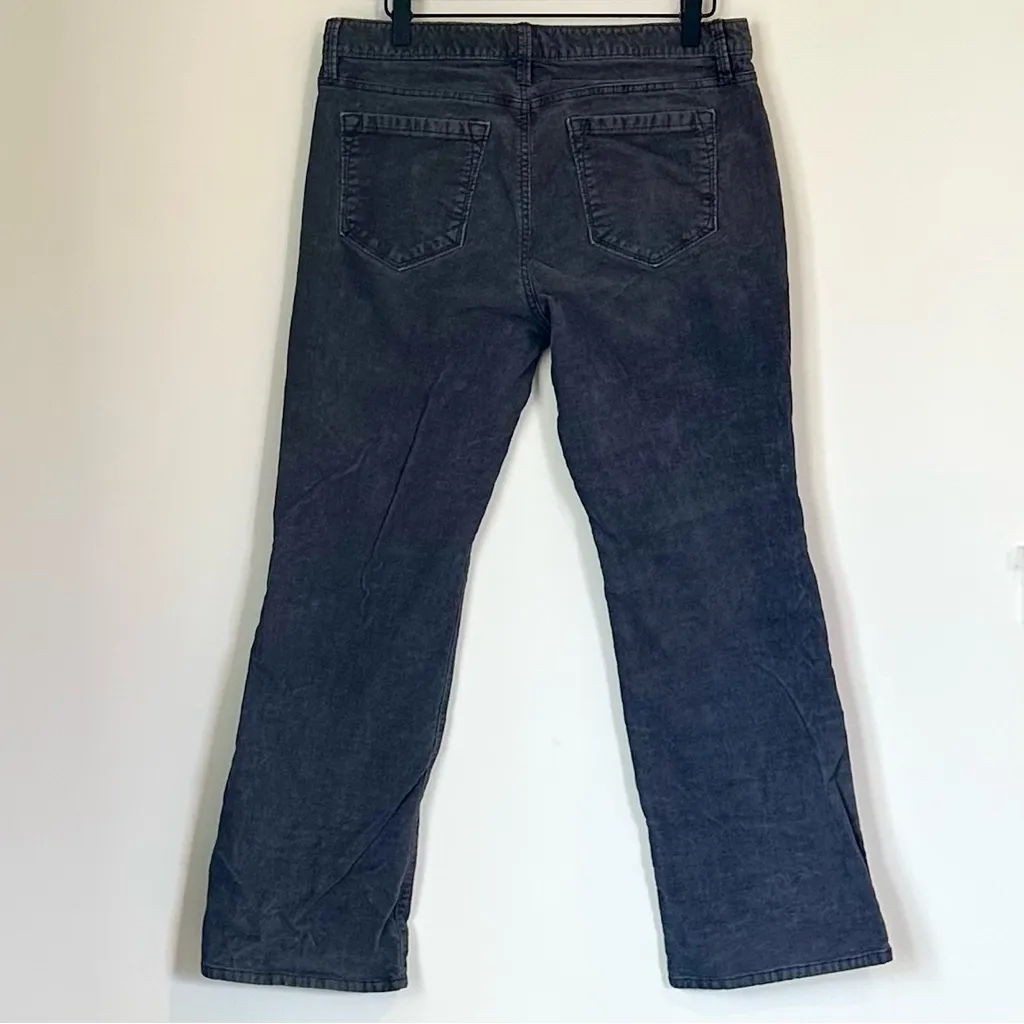 Ann Taylor LOFT Gray Curvy Boot Corduroy Pants - Size: 10P - Image 7