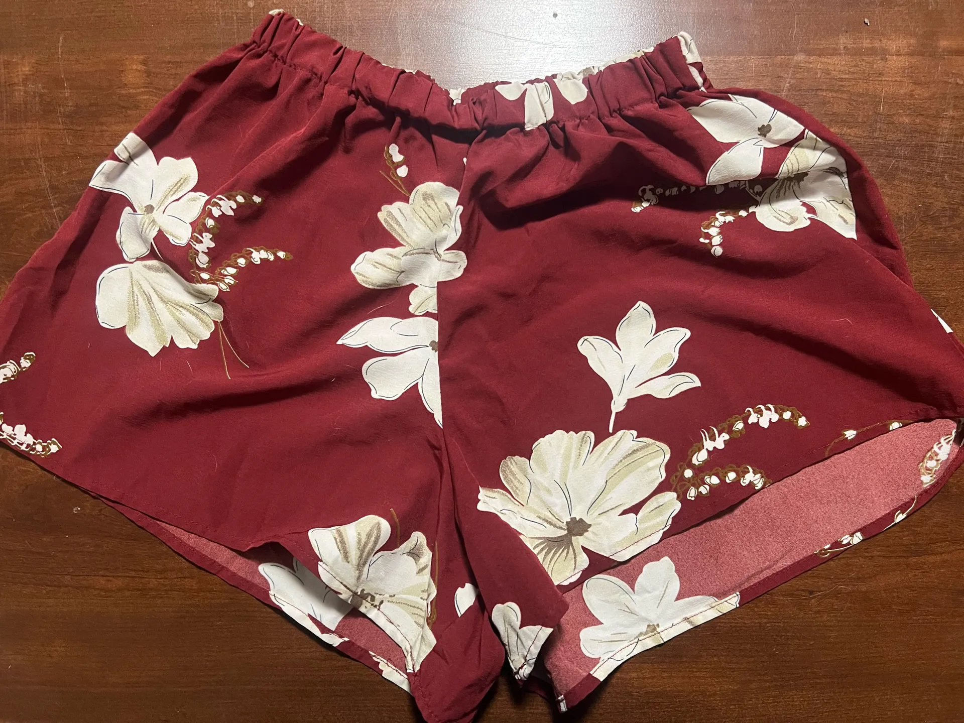 Red flowy shorts  - Image 2