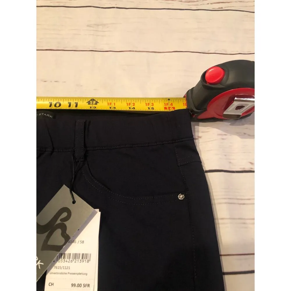 Stark S Janna No’s 4146 Black Elastic Pants Slim fit Made in Europe Work Career Size 34 - Image 9