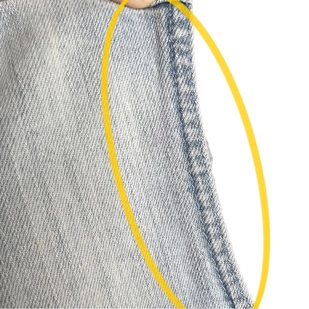 GAP Factory Light Acid Bleach Wash Denim Jean Vest Blue Size XS - Image 14