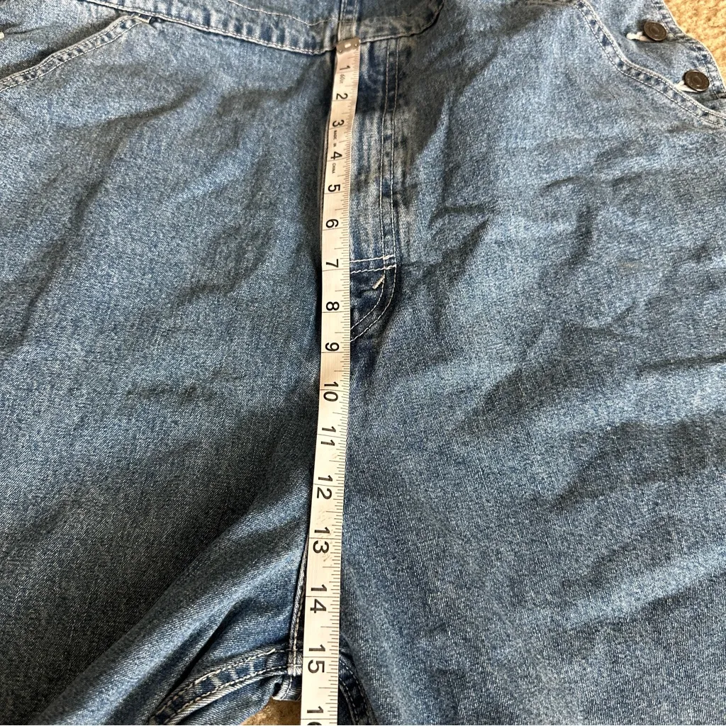 Levi's Jeans SilverTab Vintage Inspired Cotton Denim Overalls Women's Size L - Image 13