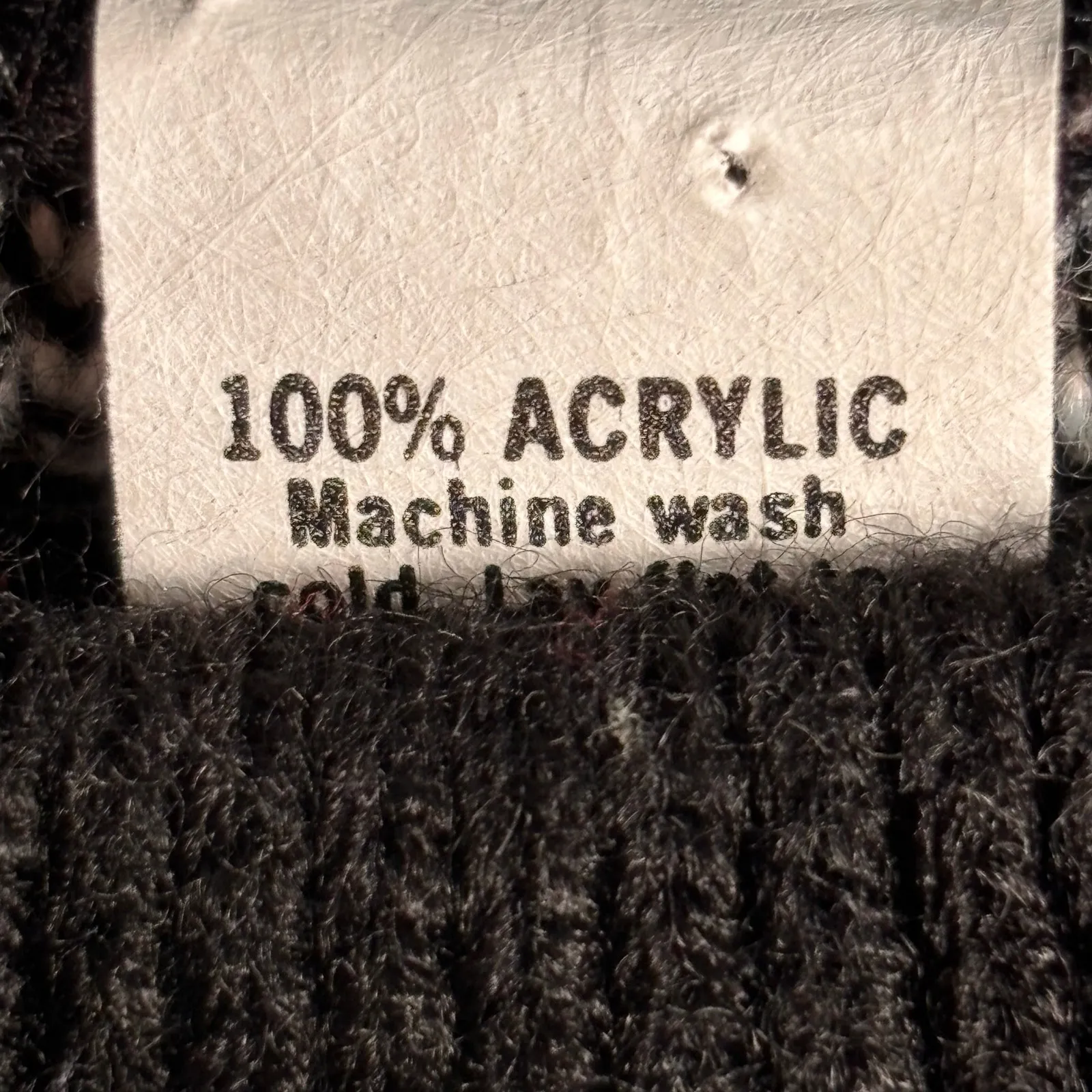 Vintage Adele Knitwear Black White Teddy Bear Sweater Pullover 90s Made in USA Size M - Image 8