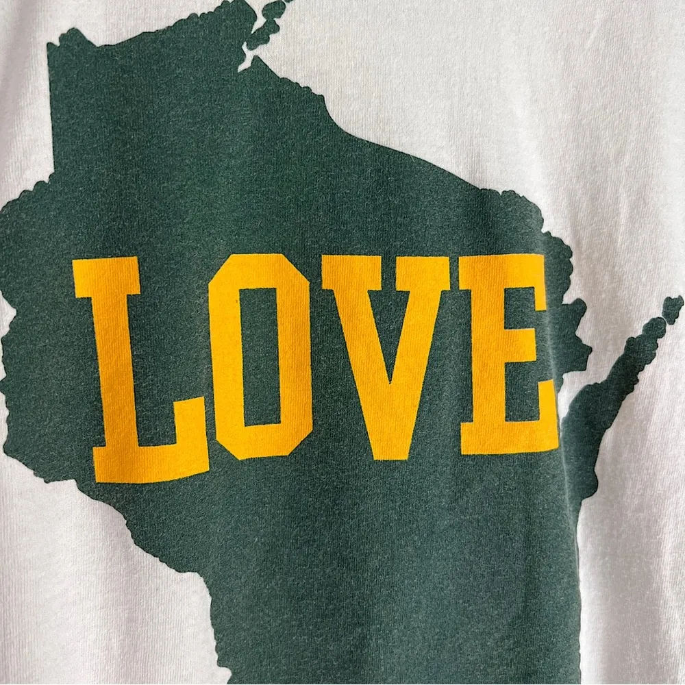 Champion Sconnie Love 3/4 Sleeve Tee Packers M - Image 2