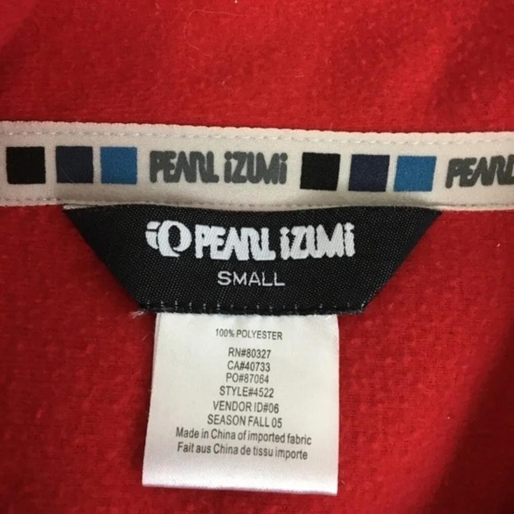 Pearl Izumi Colorblock Red & Black Sleeveless Zip Bicycle Cycle Vest S - Image 7