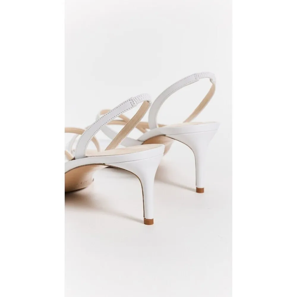 Alexandre Birman Tita Sandals in White 38 With Box Womens Leather High Heels - Image 3