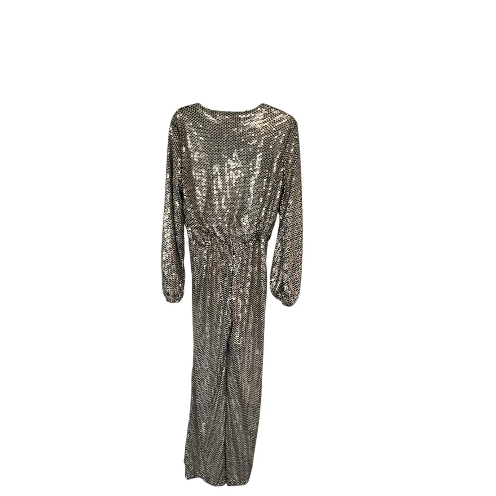 TULAROSA Gold Sequin Azalea Jumpsuit‎ sz L - Image 2