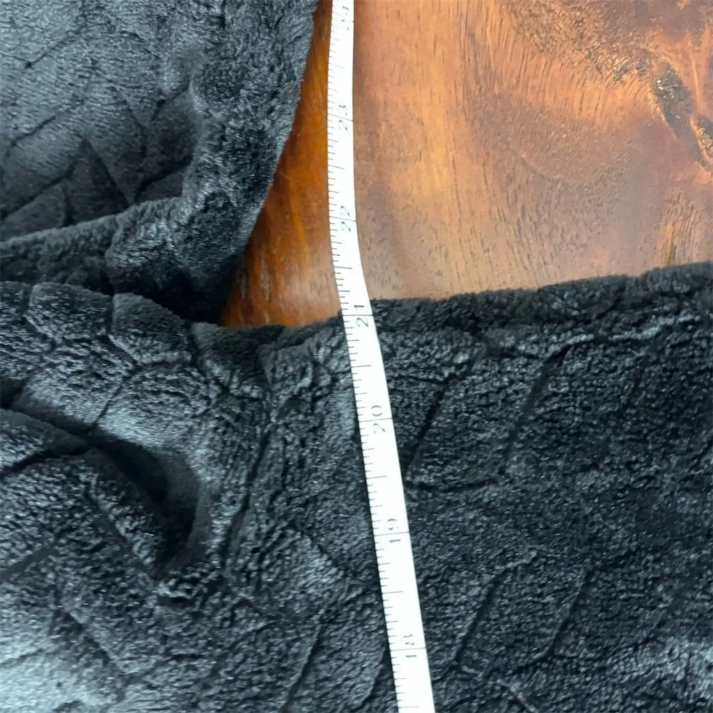 Free Country Women's Chevron Faux Fur Jacket Black Size L‎ Winter Casual - Image 8