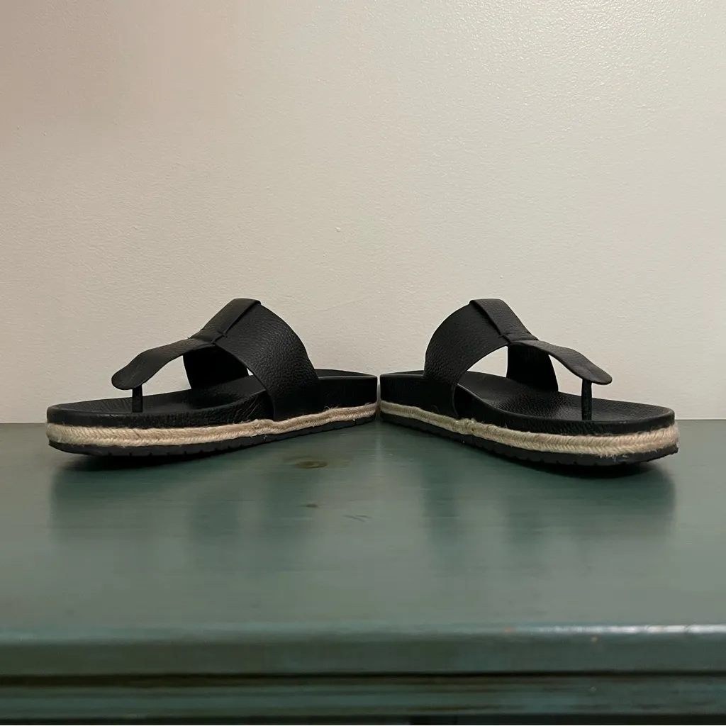 Com & Sens Lania Black Espadrille Sandals - Image 3