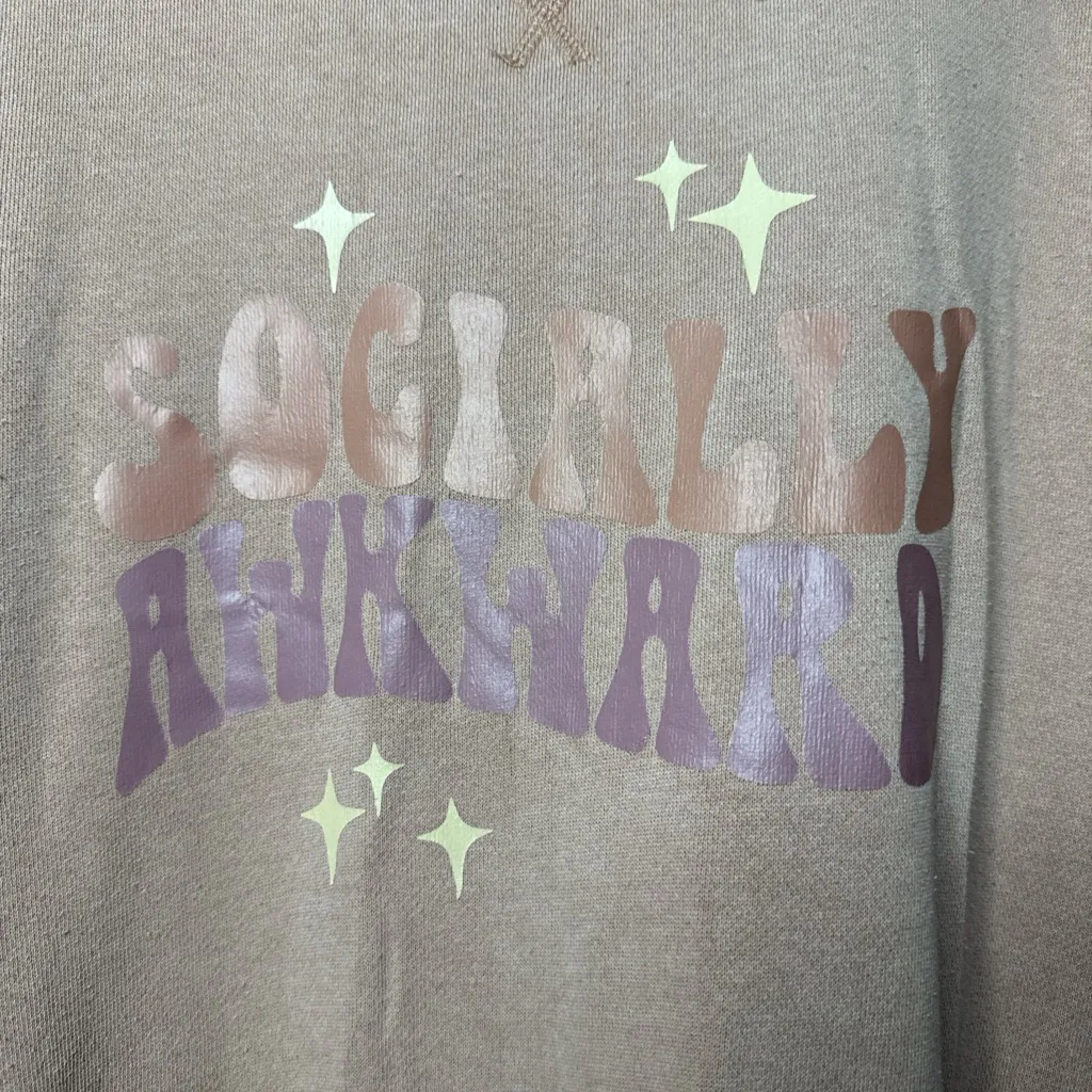 Aerie Light Pink “Socially Awkward” Sweatshirt - Image 2