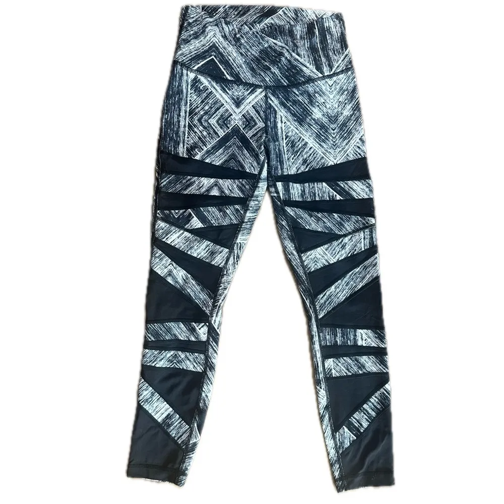Lululemon High Times Pant Heat Wave 7/8 Leggings Size 4 Limited Edition Black - Image 5