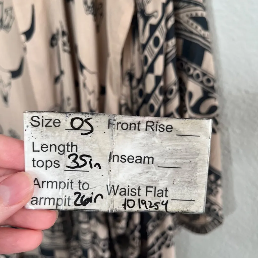 Spell & The Gypsy Beige & Black Thunderbird Totem Patterned Kimono Cardigan Size undefined - Image 12