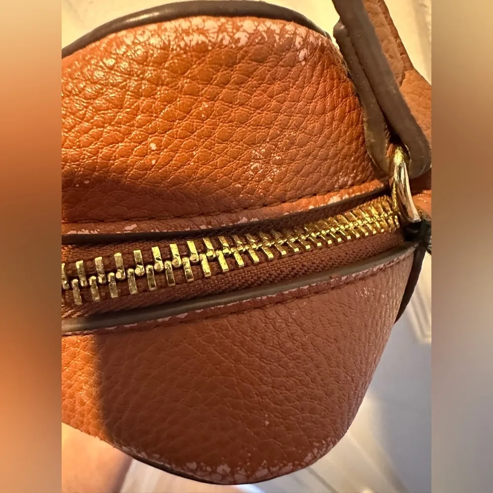 Kate Landry Vegan Shoulder Bag Brown Cross Body Purse Handbag - Image 6