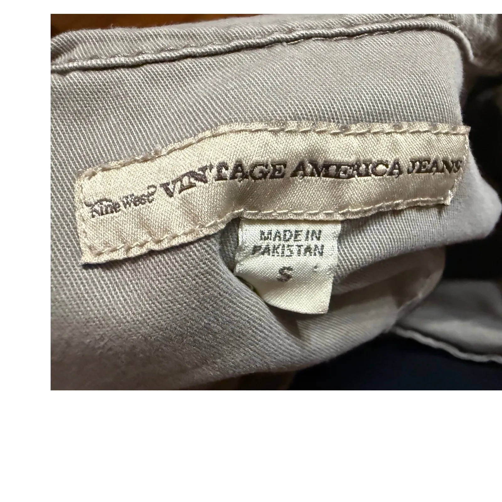 Nine West‎ Vintage America Jeans Jacket Womens S Gray Military Utility Coat - Image 8