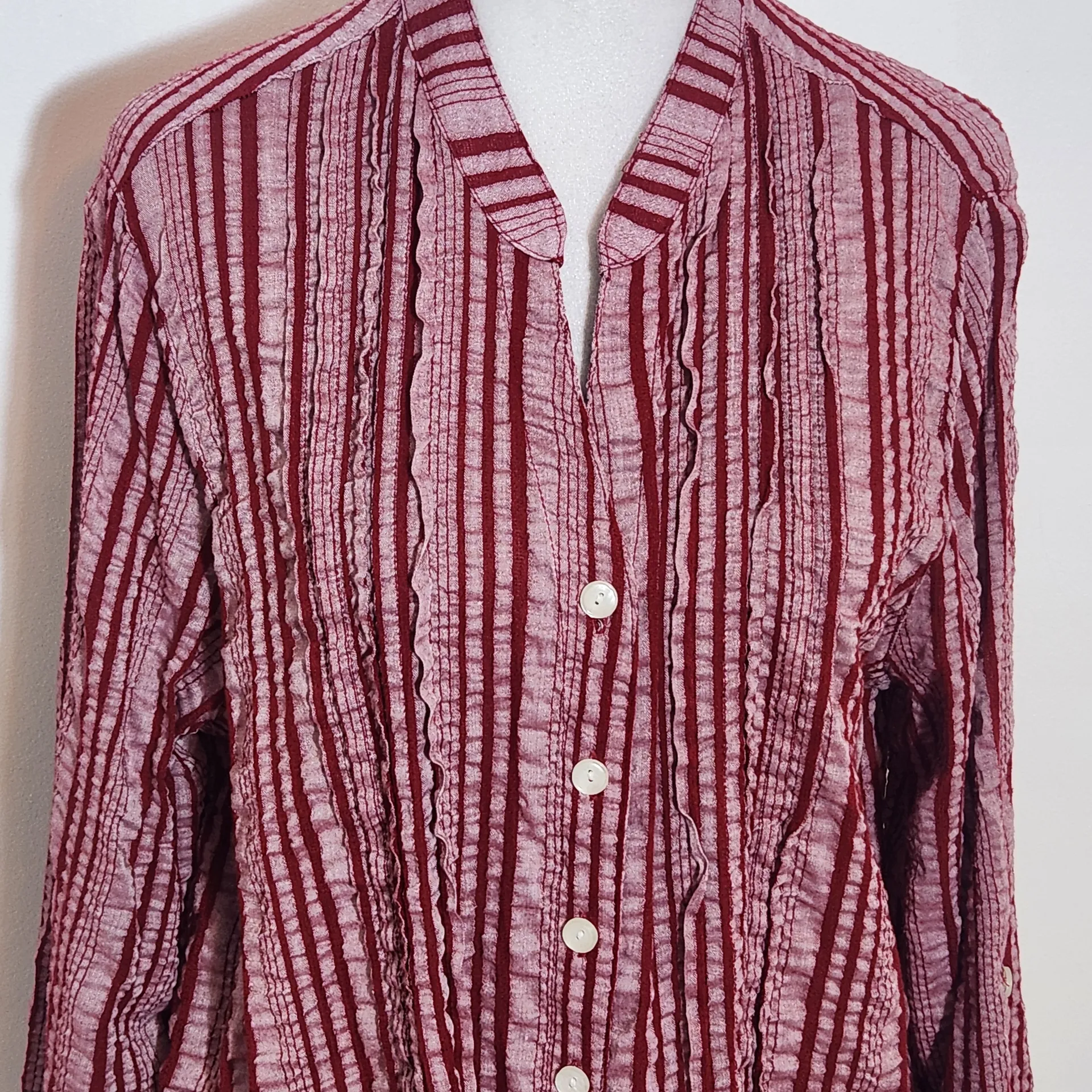 Ruby Rd. Red Striped Button - Image 3