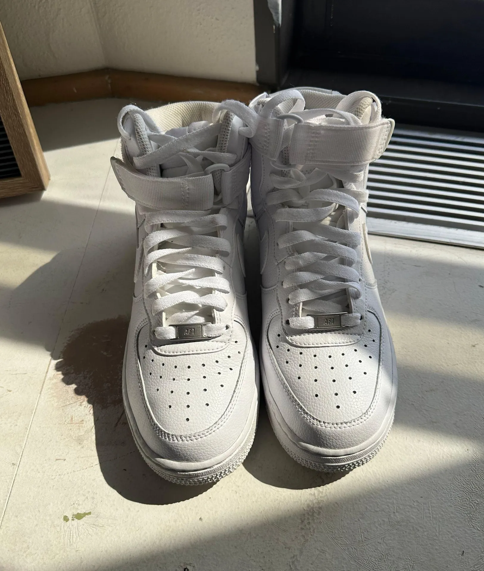 Nike White High Top Air Force 1s - Image 2