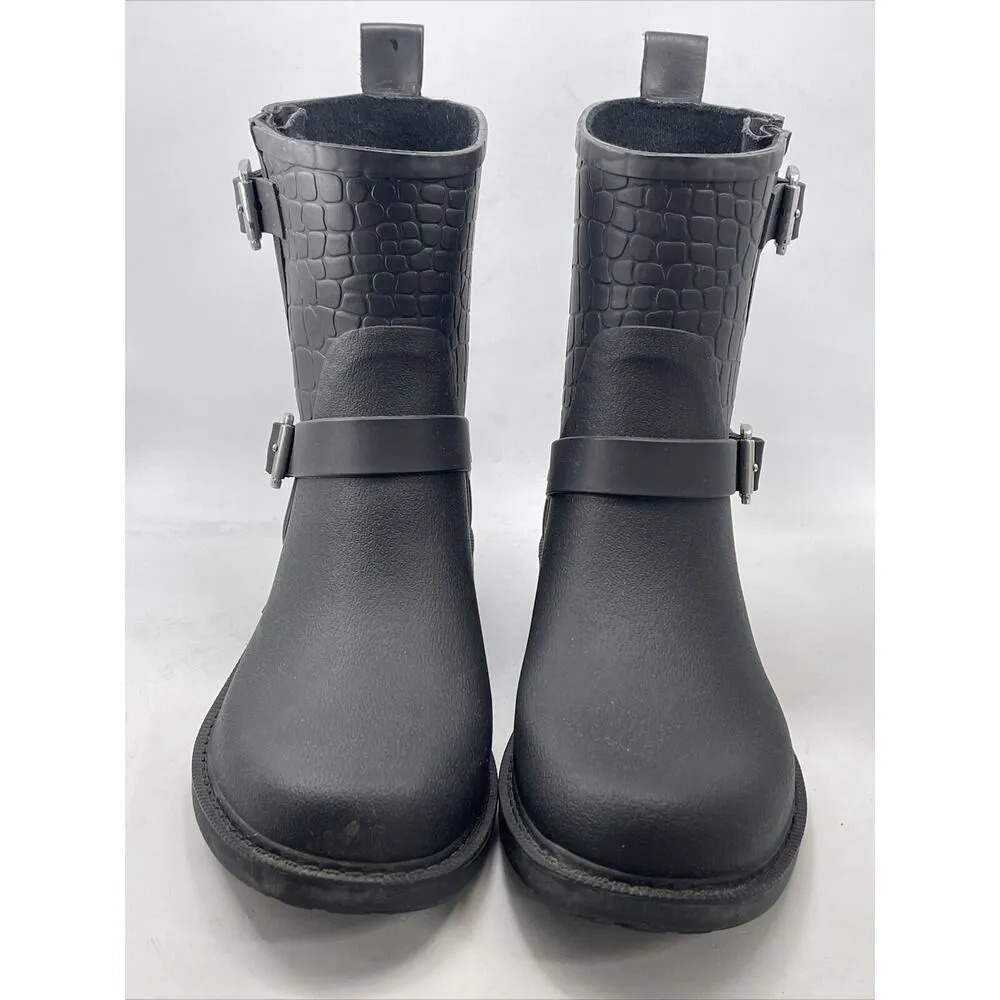 Sam Edelman Keigan Boots Croc Embossed Size 7M Waterproof - Image 8
