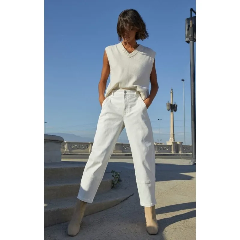 Everlane  The Utility Barrel Pant in Bone 16 NWT - Image 9