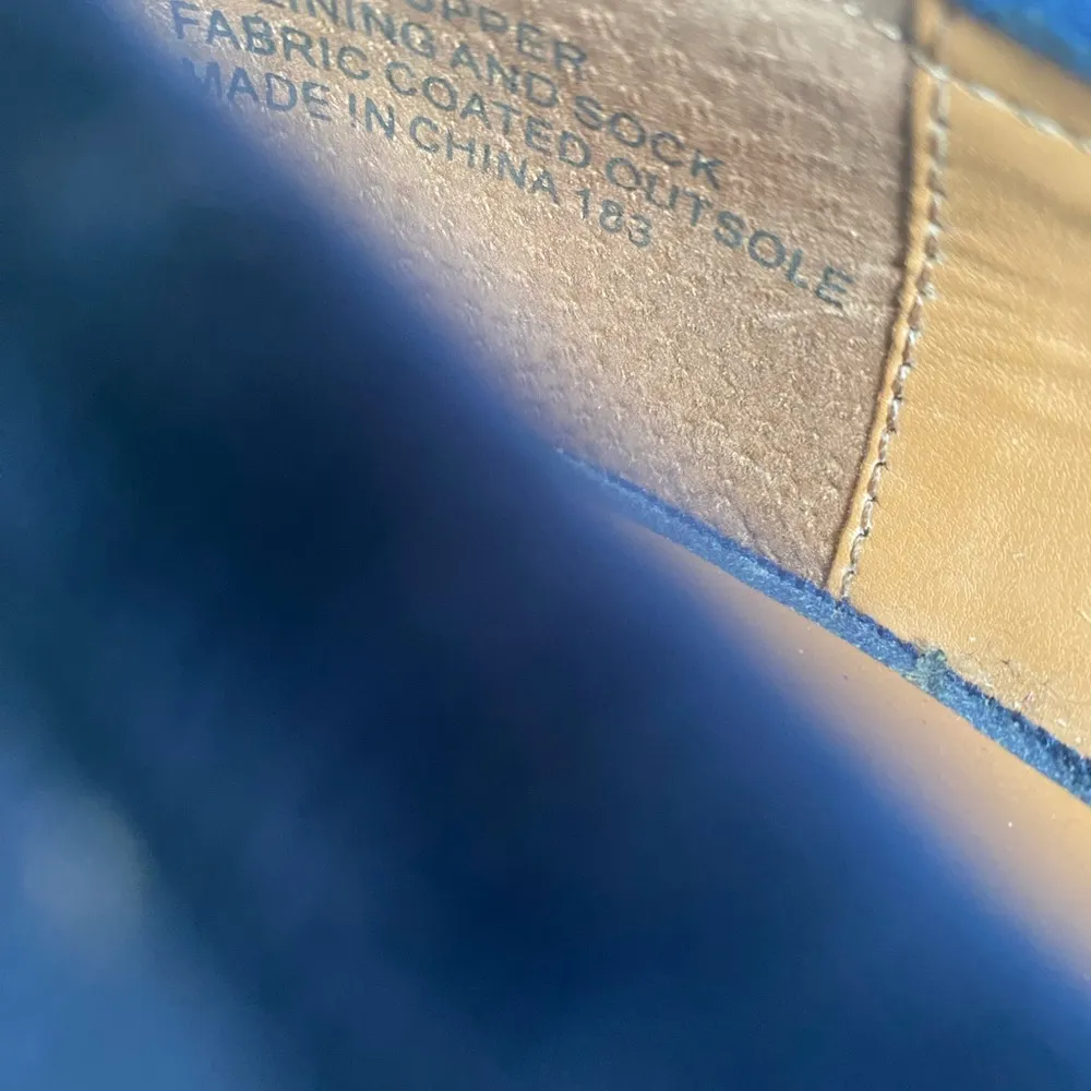 Cyylo Blue Velvet Loafers Shoes, Size 9M - Image 4