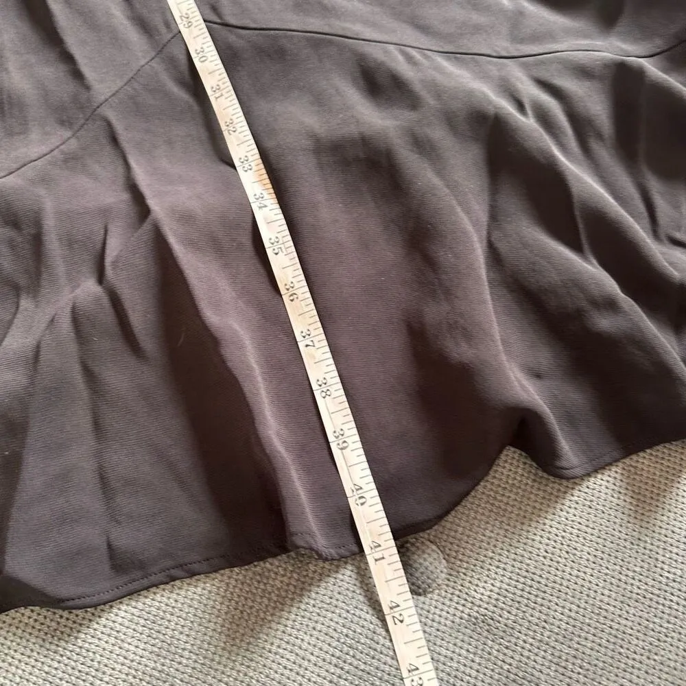 Boden Women's Size 8R Flippy Pencil 3/4 Sleeve Ruffles Cocktail Midi Dress Black - Image 17