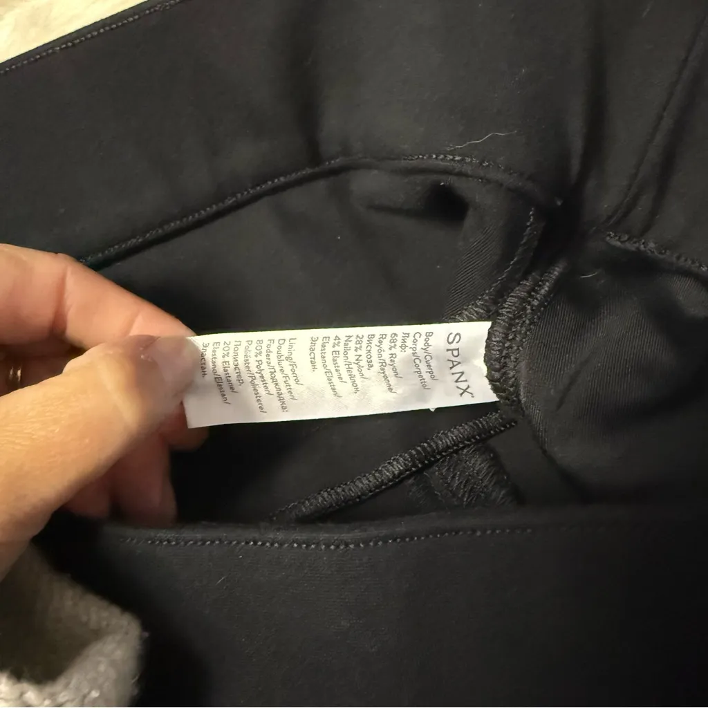 Spanx The Perfect Pant – Ankle Back Seam Skinny – Size Large Petite – Black - Image 7