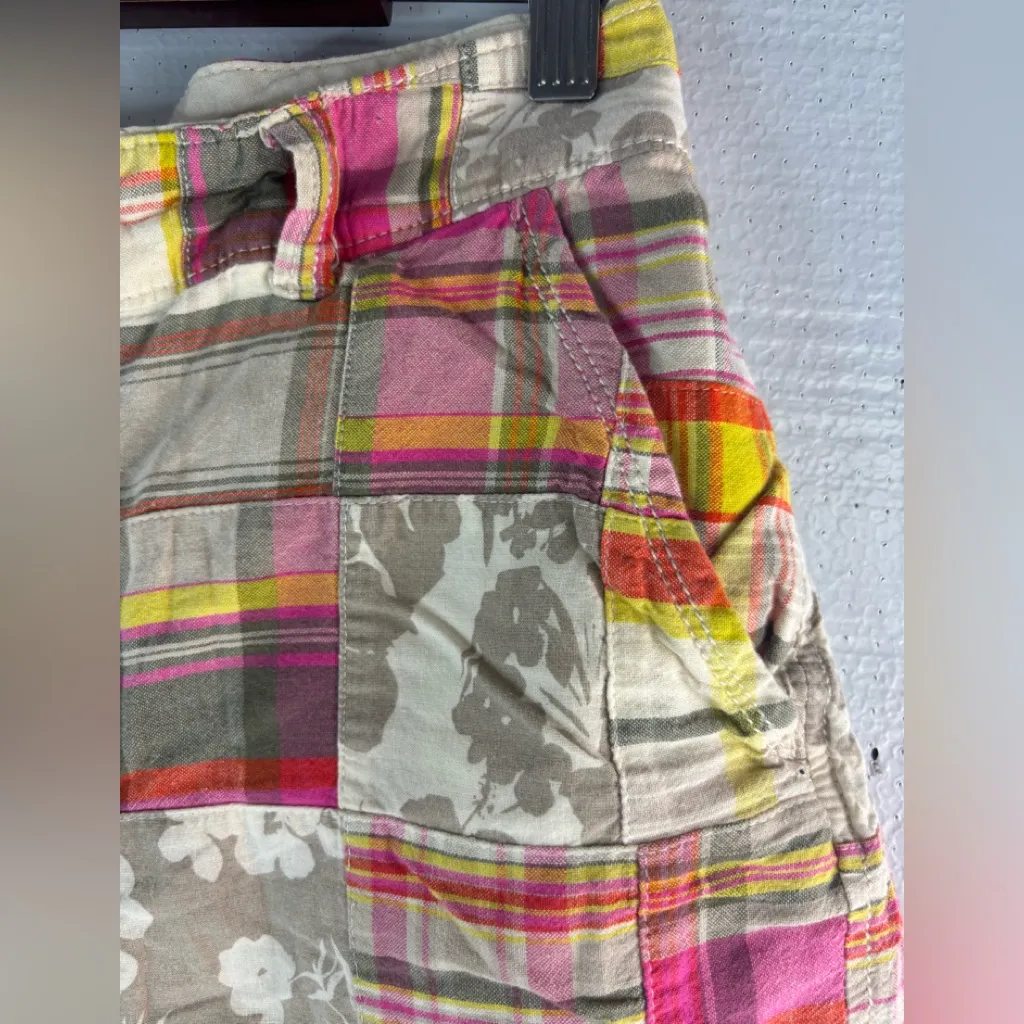 Old Navy 14 Boho Multi Patchwork Cotton Shorts - Image 3