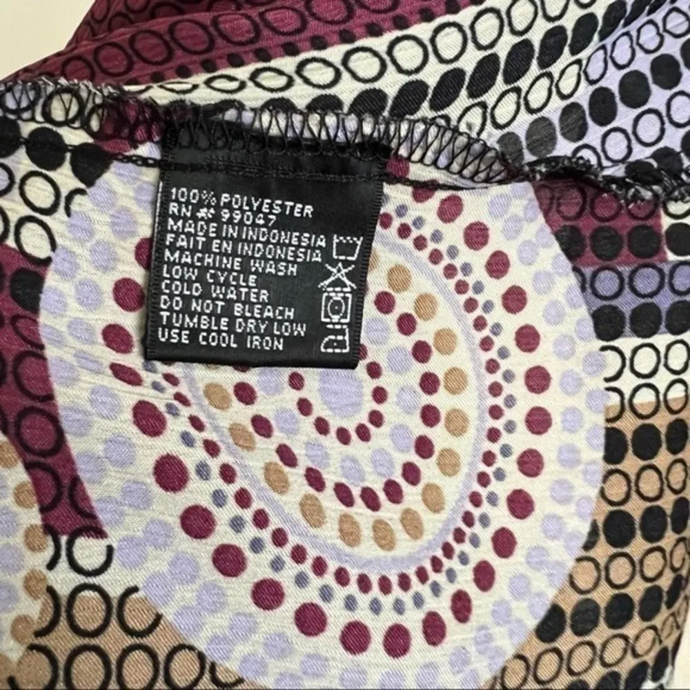 Piano Vintage 80s Ruffle Blouse Size M Red Size M - Image 6