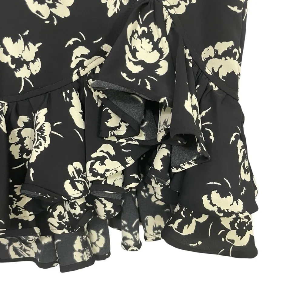 Polo Ralph Lauren Floral Black and Cream ruffle skirt size 4, Spring, Summer - Image 13