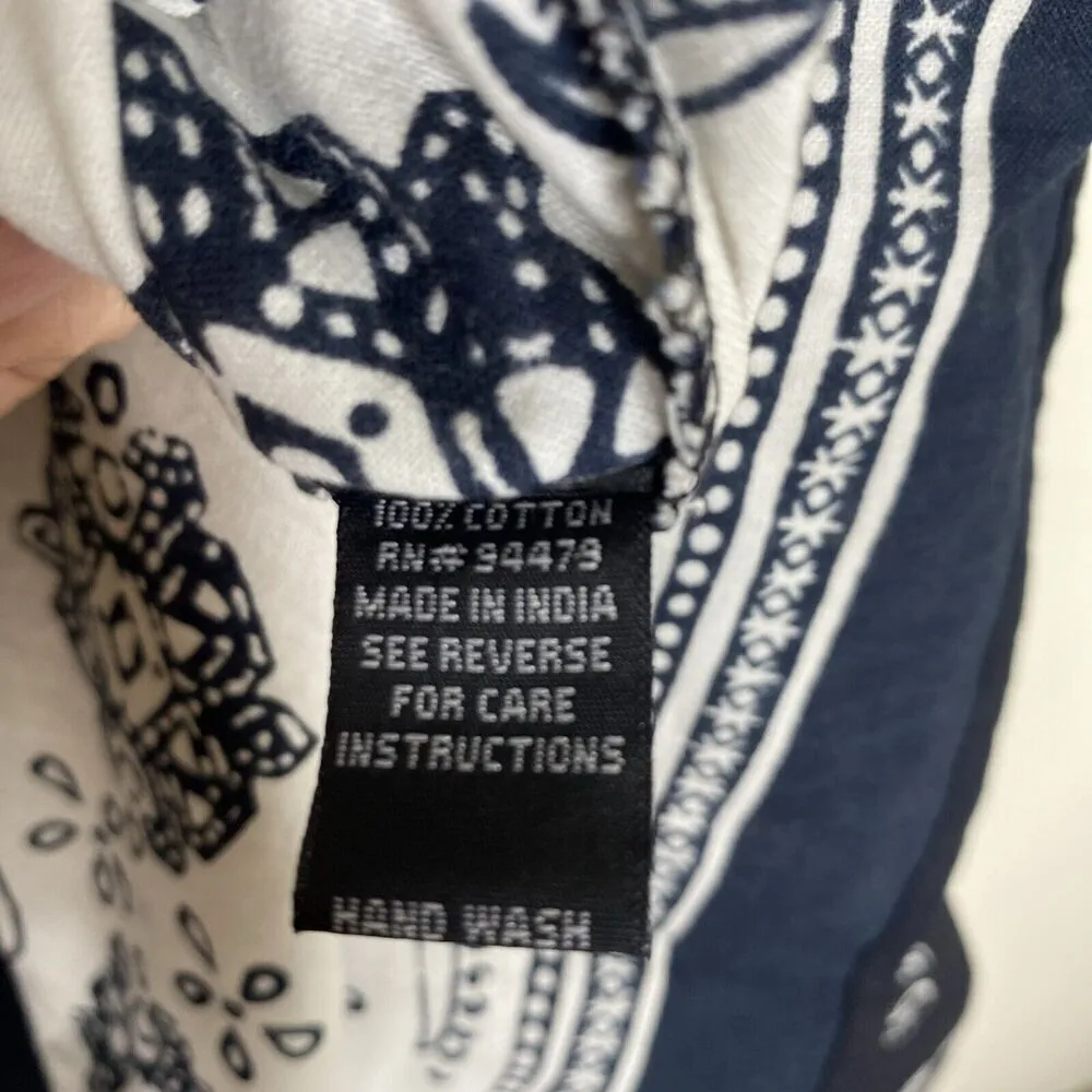 Magic  Black & White Pattern Y2k Midi Dress Formal Cotton Size Medium - Image 10