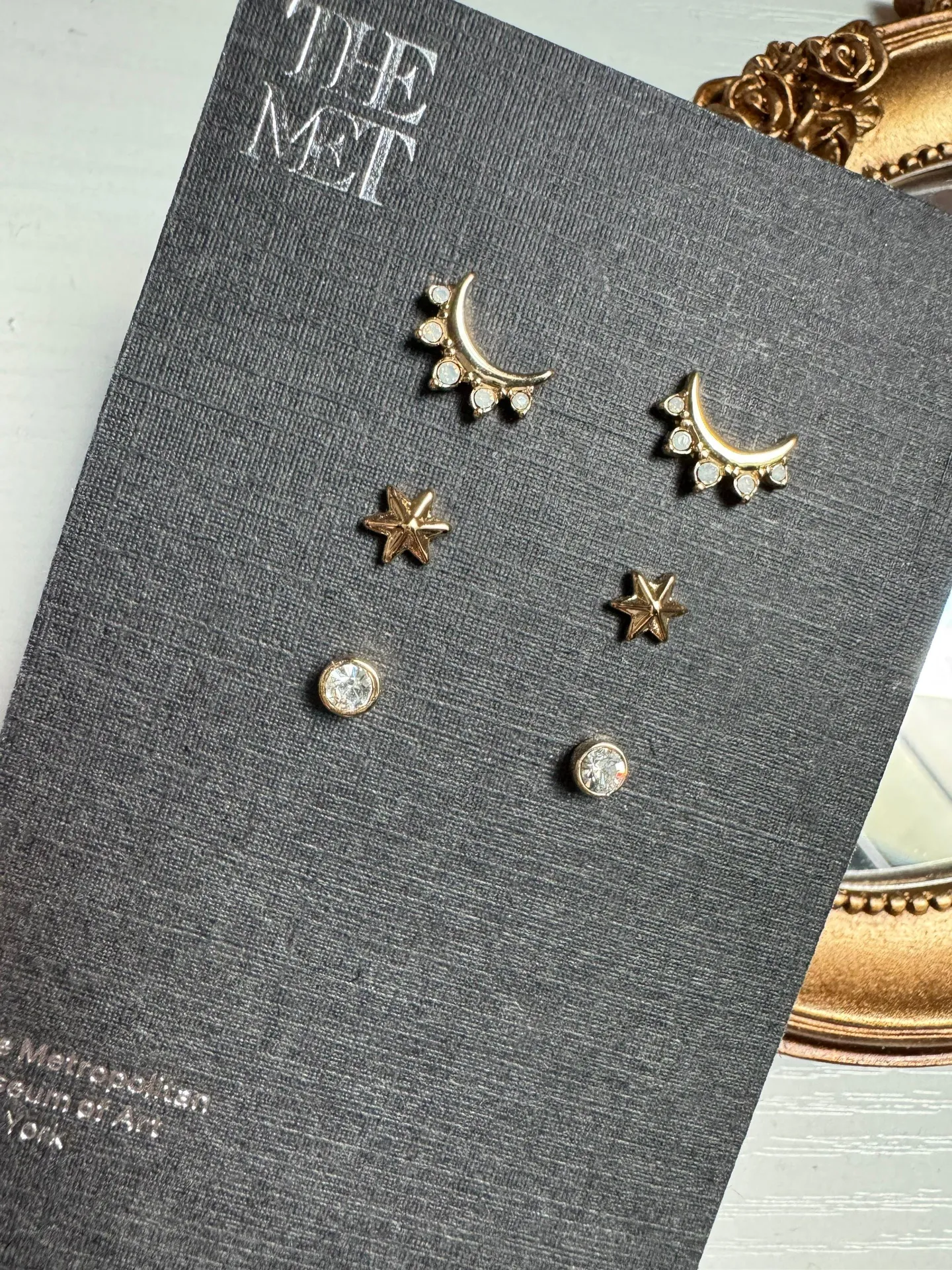 Stud Earrings Celestial Silver - Image 2