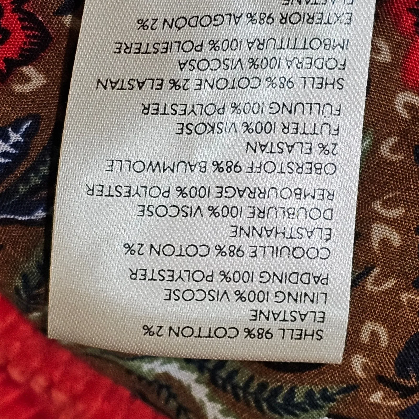 Maeve Anthropologie Womens Jackson Red Corduroy Puffer‎ Jacket Coat Large - Image 5