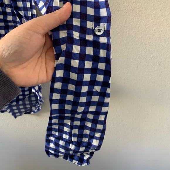 Splendid‎ Gingham Button Down Navy - Image 8