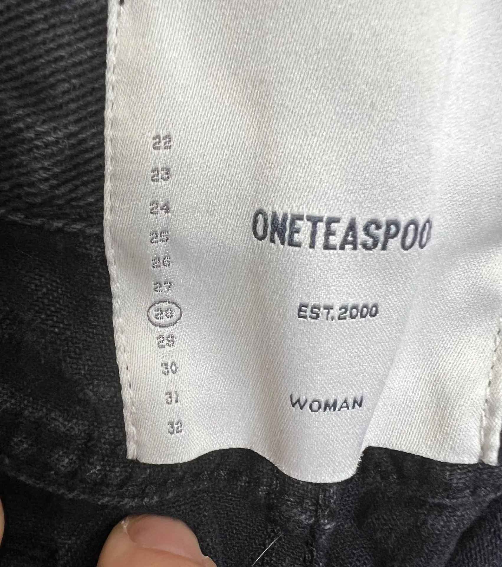 - Bonitas Denim Shorts Black Oak Raw Hem Distressed Festival Summer - Image 9