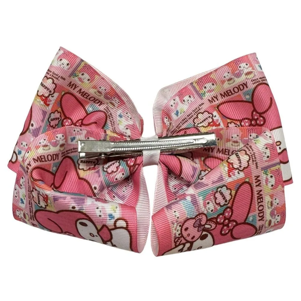 🔃My Melody By Sanrio Pink Hair Bow Clip - Image 4
