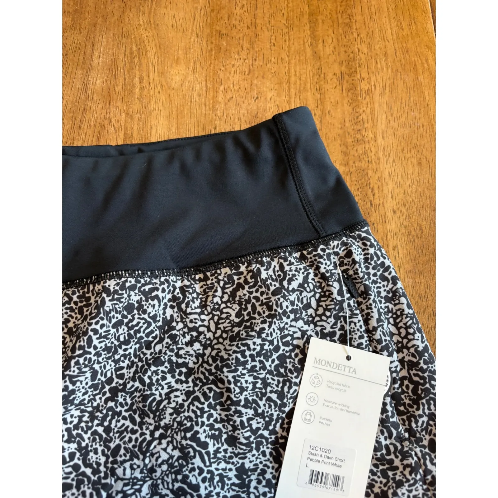 Mondetta Stash & Dash Shorts Pebble‎ Print-  L - Image 6