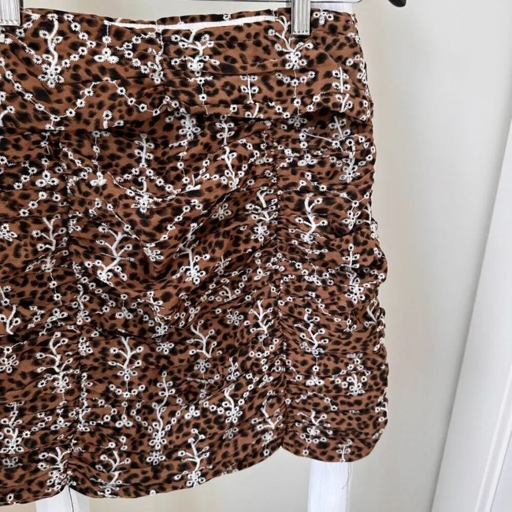 Brown Black White Eyelet Skirt and Top Set SZ Small - Image 12