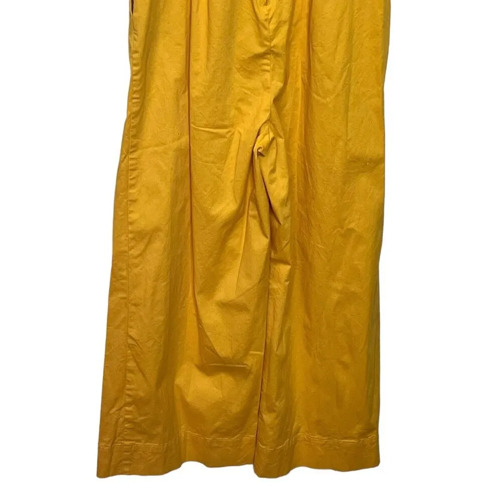 C/Meo Collective Button Front Puff Sleeves Jumpsuit Marigold Women’s Size S - Image 6