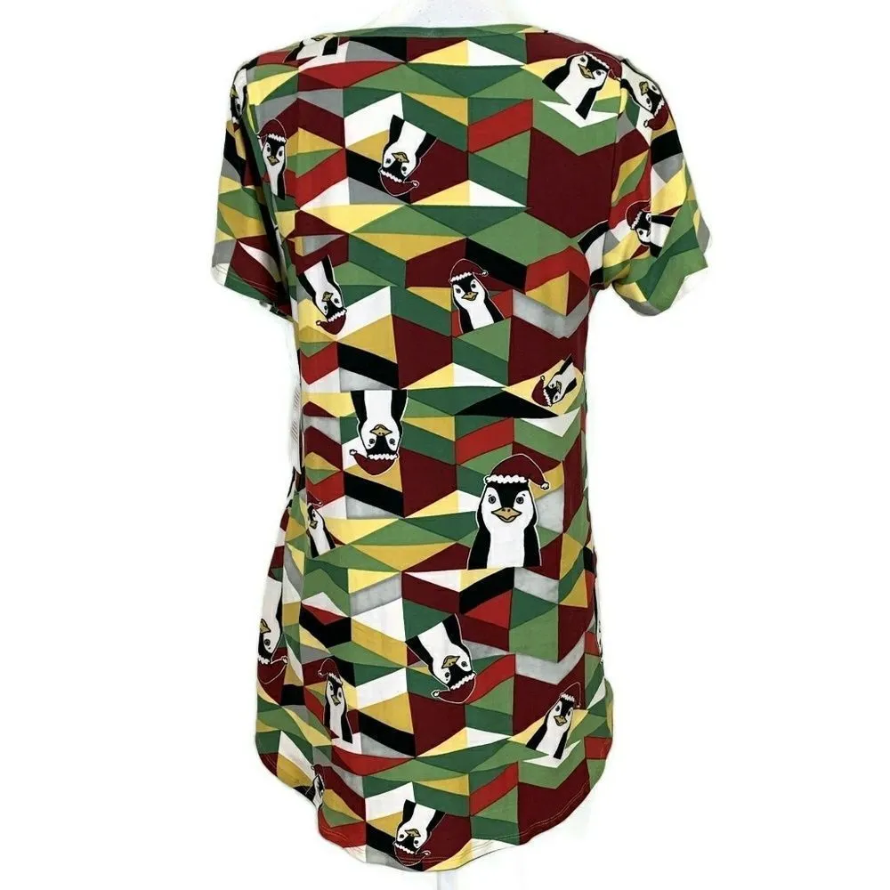 3|$30 LULAROE Small Penguin Muticolor Print Small - Image 2